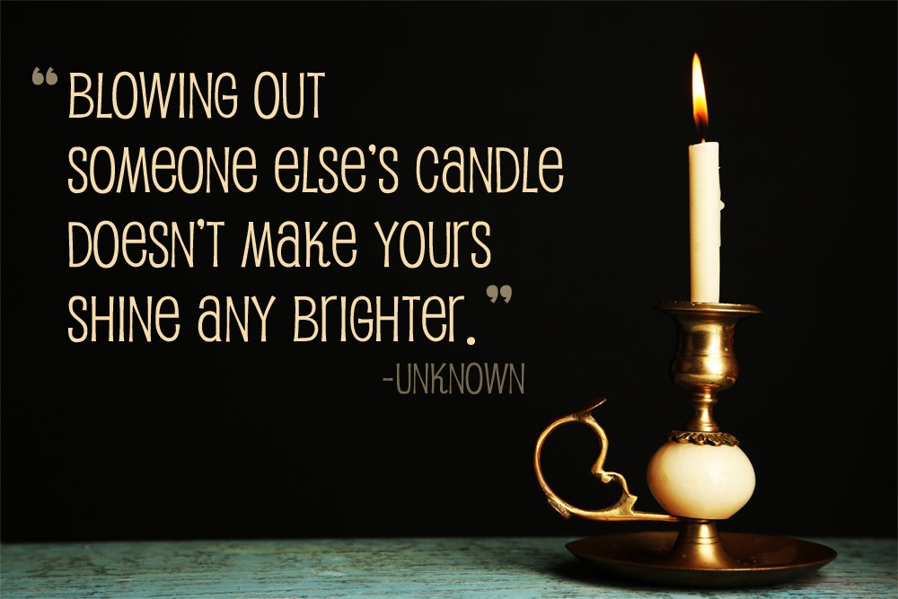 Blowing out someone else's candle - Peter Barron Stark 