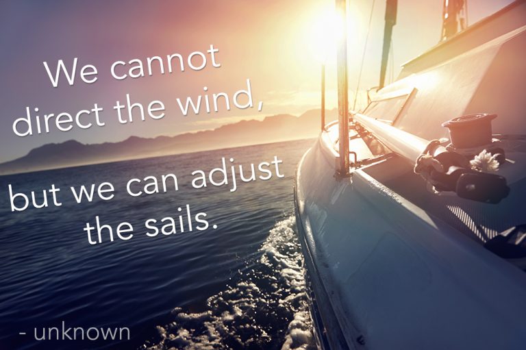 Cannot Direct the wind, but we can adjust the sails - Peter Barron ...