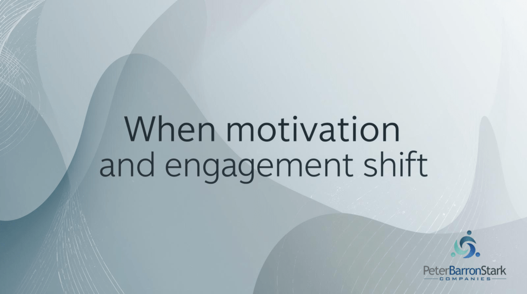 When motivation and engagement shift